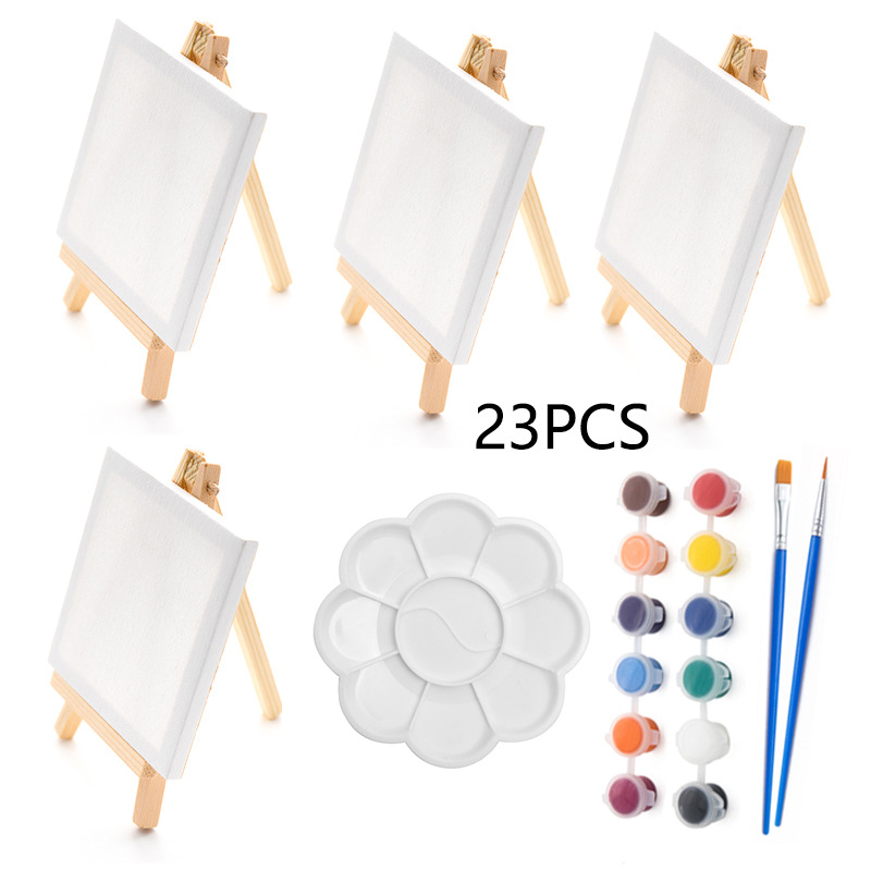 Kids Art Easel - 23 Buah Set Papan Gambar Mini