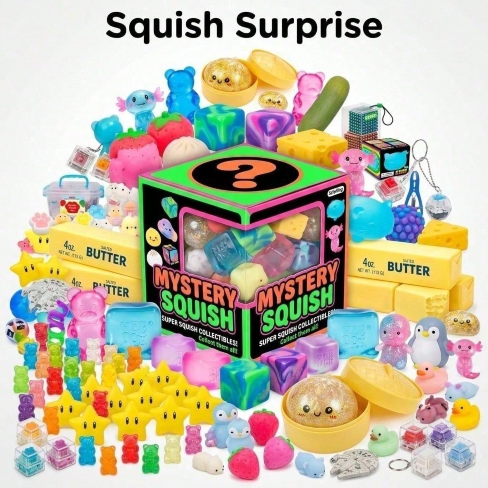 Kids Toys Box - Squishy Misteri Seri Dasar yang Lucu,