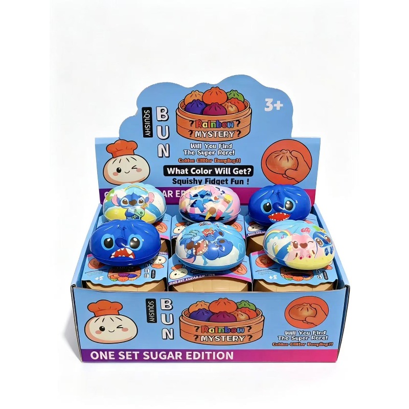 Kids Toys Box - Mainan Squishy Anime Stitch Bentuk Bakpao,