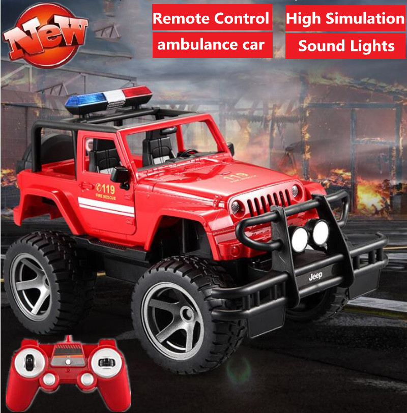 Kids Toys Under 50 - Ambulans Besar 2.4G 4WD Kendaraan Penyelamat