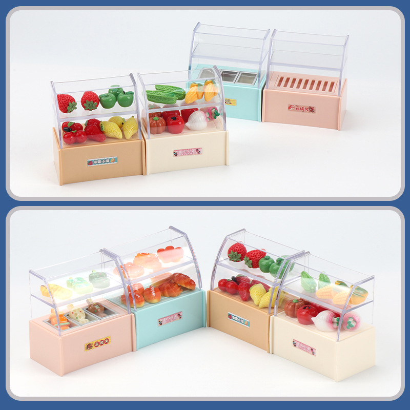Kids Toys Stores - 1/12 Rumah Boneka Mini Supermarket Toko