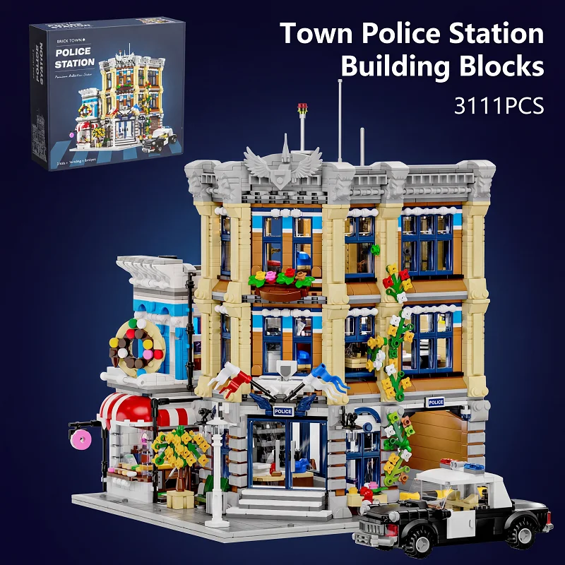 Kids Toys Stores - Kantor Polisi Kota dengan 6 Figur