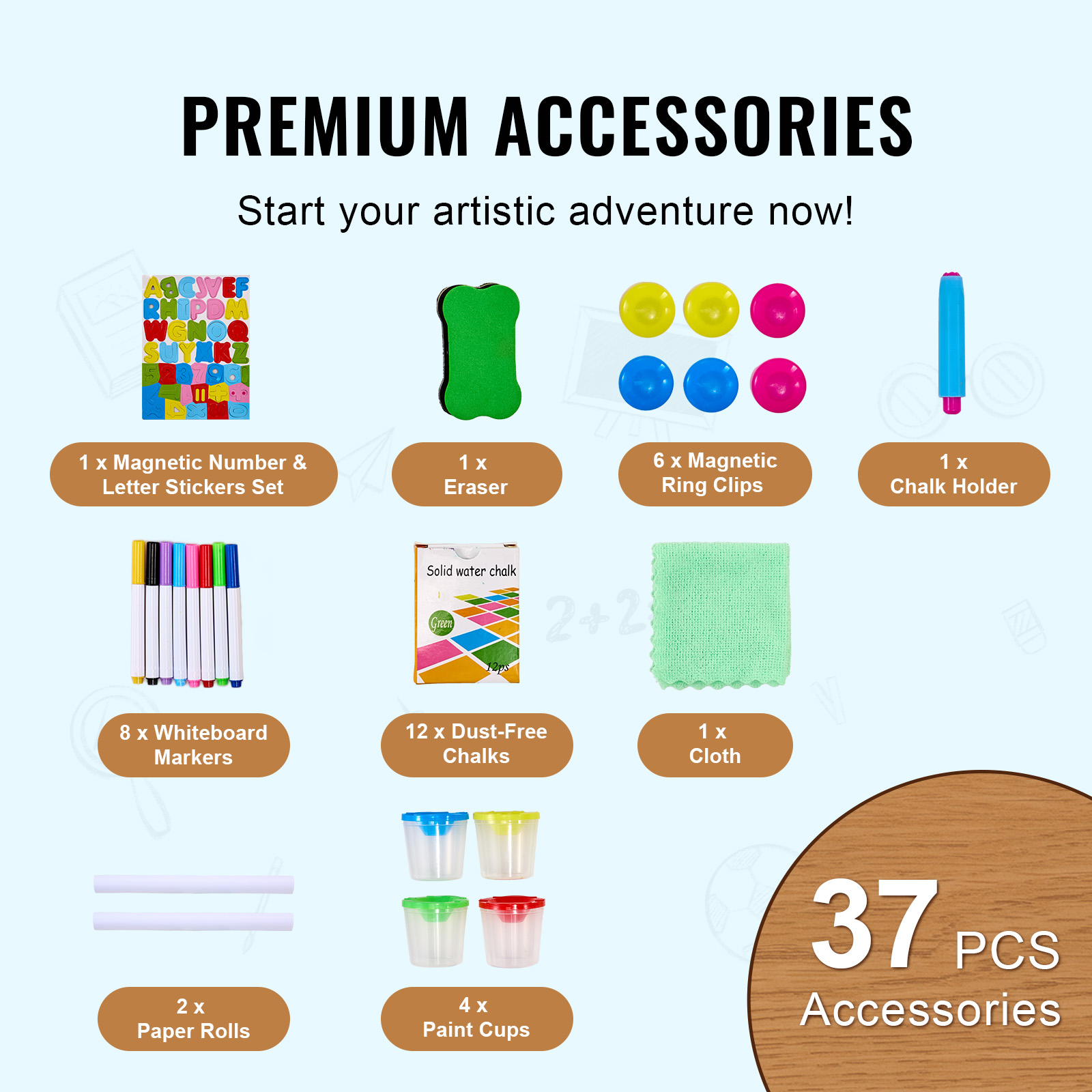 SucceBuy Papan Gambar Magnetik - Kids Art Easel ulasan dan harga