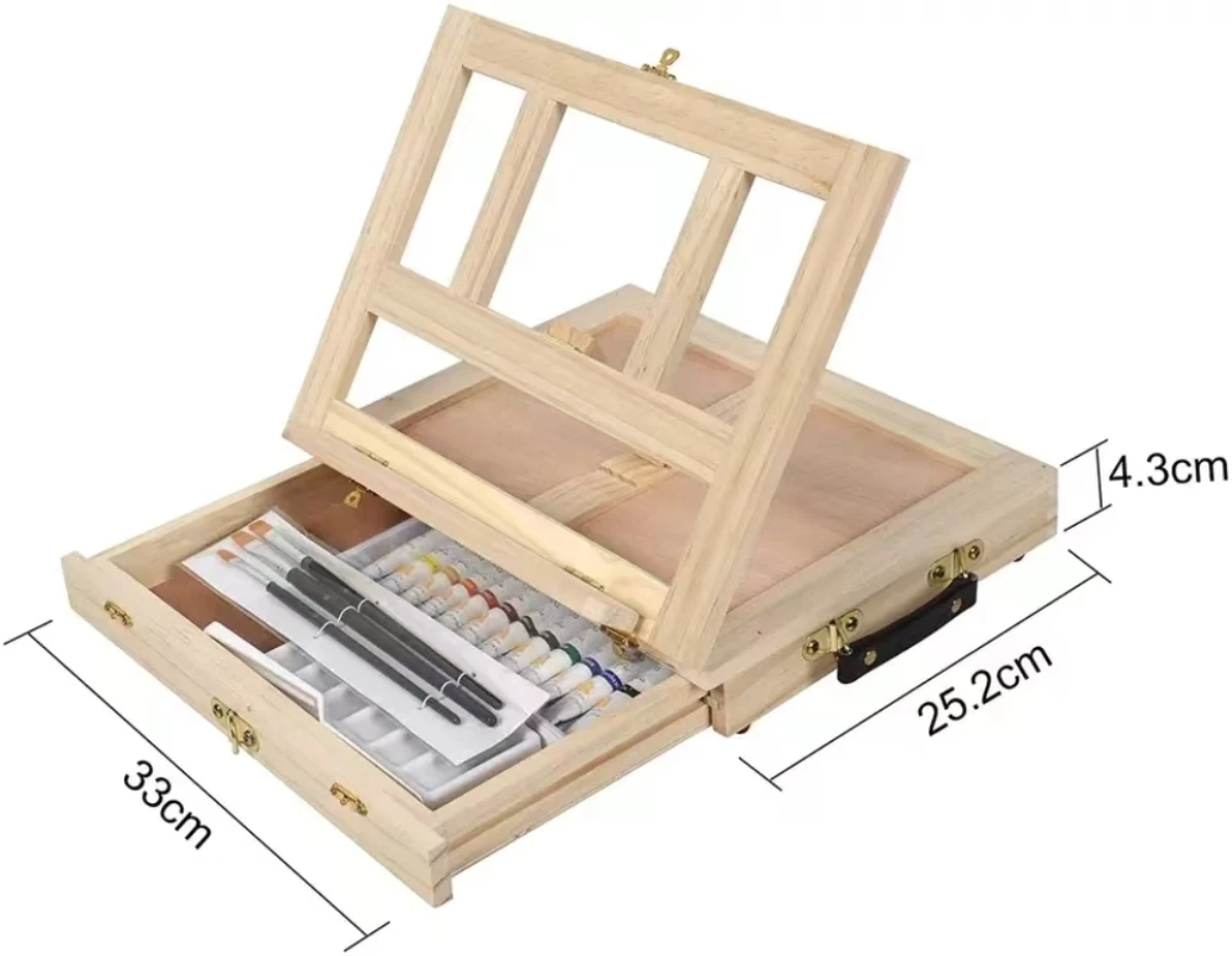Meja Easel Kayu Portabel untuk - Kids Art Easel ulasan dan harga