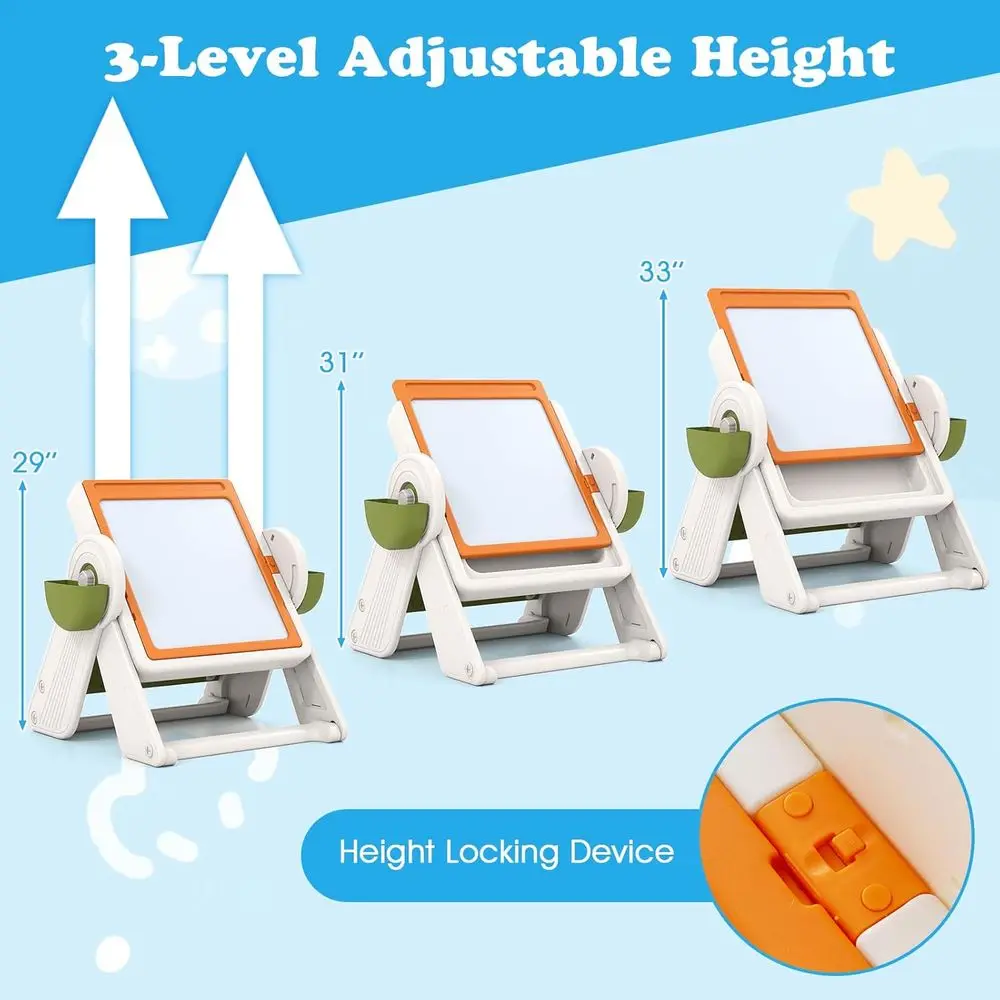 Meja Lukis yang Dapat Disesuai - Kids Art Easel ulasan dan harga
