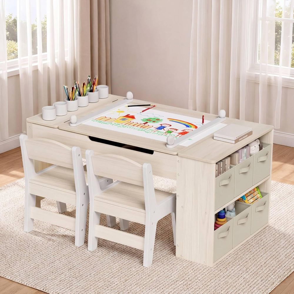 Set Meja dan Kursi Seni Anak,  - Kids Art Easel ulasan dan harga