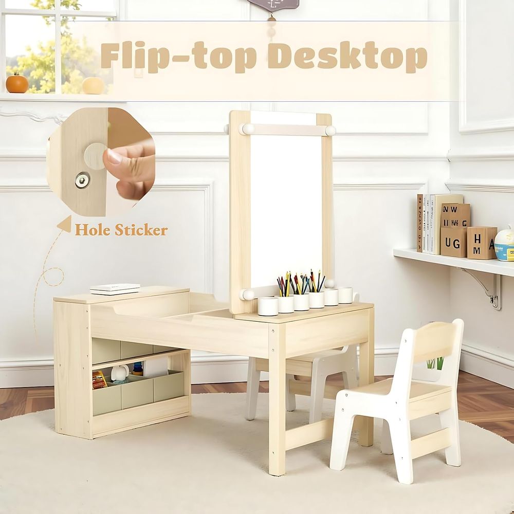 Set Meja dan Kursi Seni Anak,  - Kids Art Easel ulasan dan harga