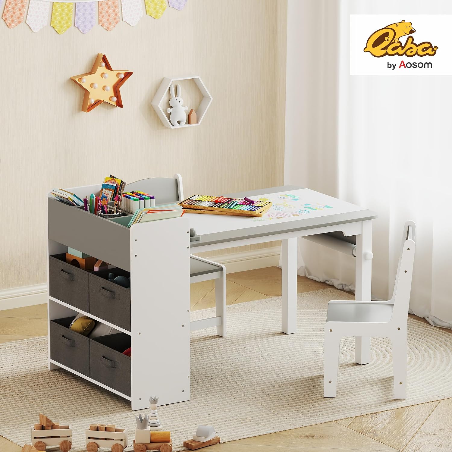 Set Meja & Kursi Seni Anak den - Kids Art Easel ulasan dan harga