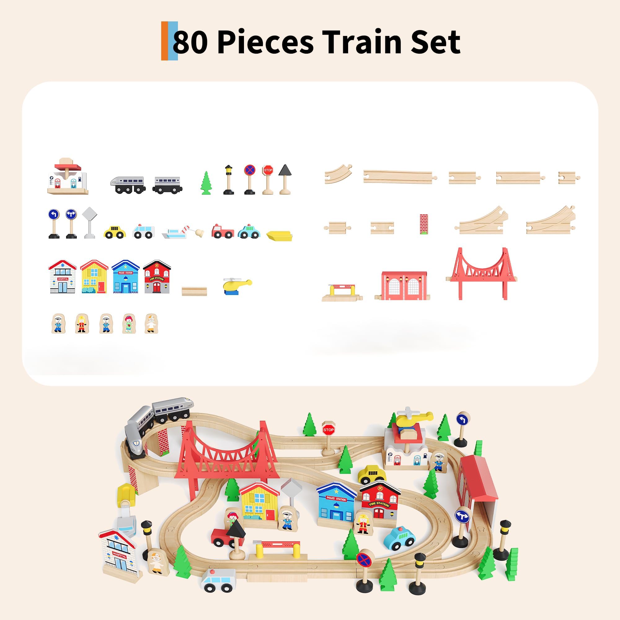 78PCS Set Meja Kereta Kayu 4-i - Kids Art Easel ulasan dan harga
