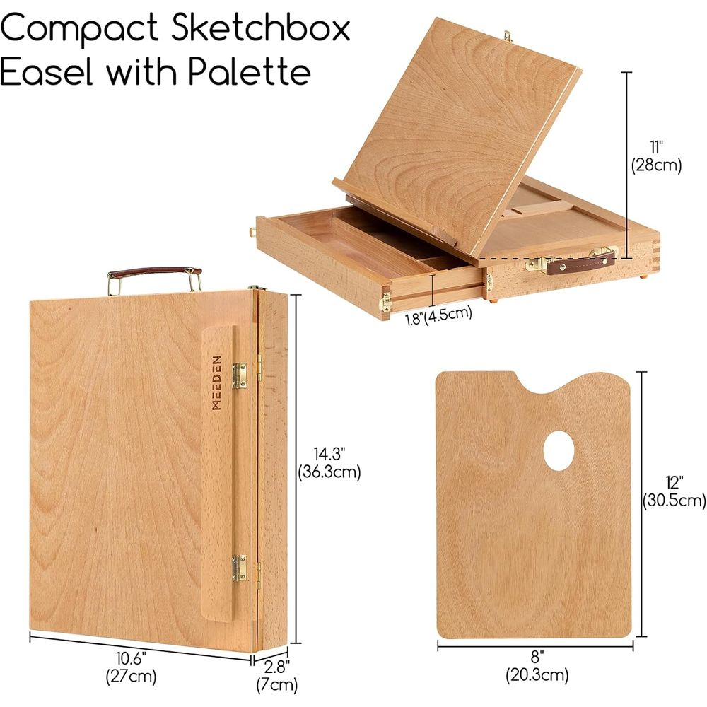 Meja Easel Kayu Solid Portabel - Kids Art Easel ulasan dan harga